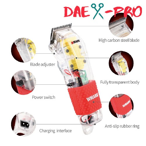 WMARK 108 WMARK NG 108 TRANSPARANT MESIN CUKUR RAMBUT WMARK 103  PLUS  NG-108