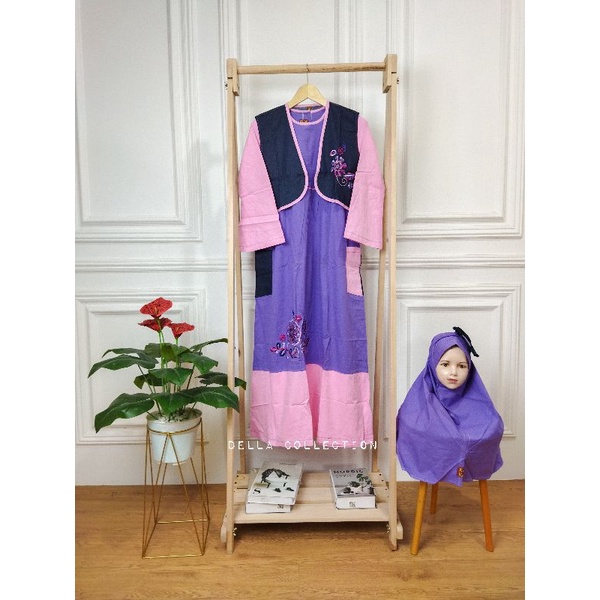 PROMO CUCI GUDANG | baju muslim Keke Anak Perempuan (Size 12)