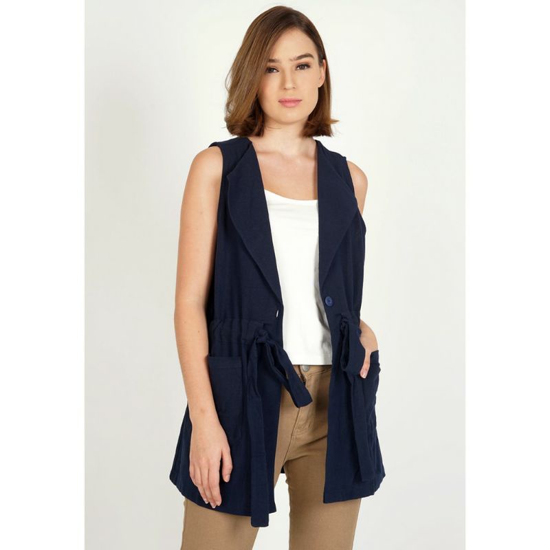 Outer Vest Katun Navy LeRosetz by Novel Mice