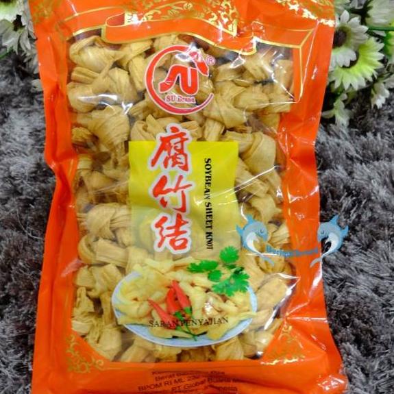 

Flash Sale Kembang Tahu Pita 300gr SU Brand / Soybean Sheet Knot