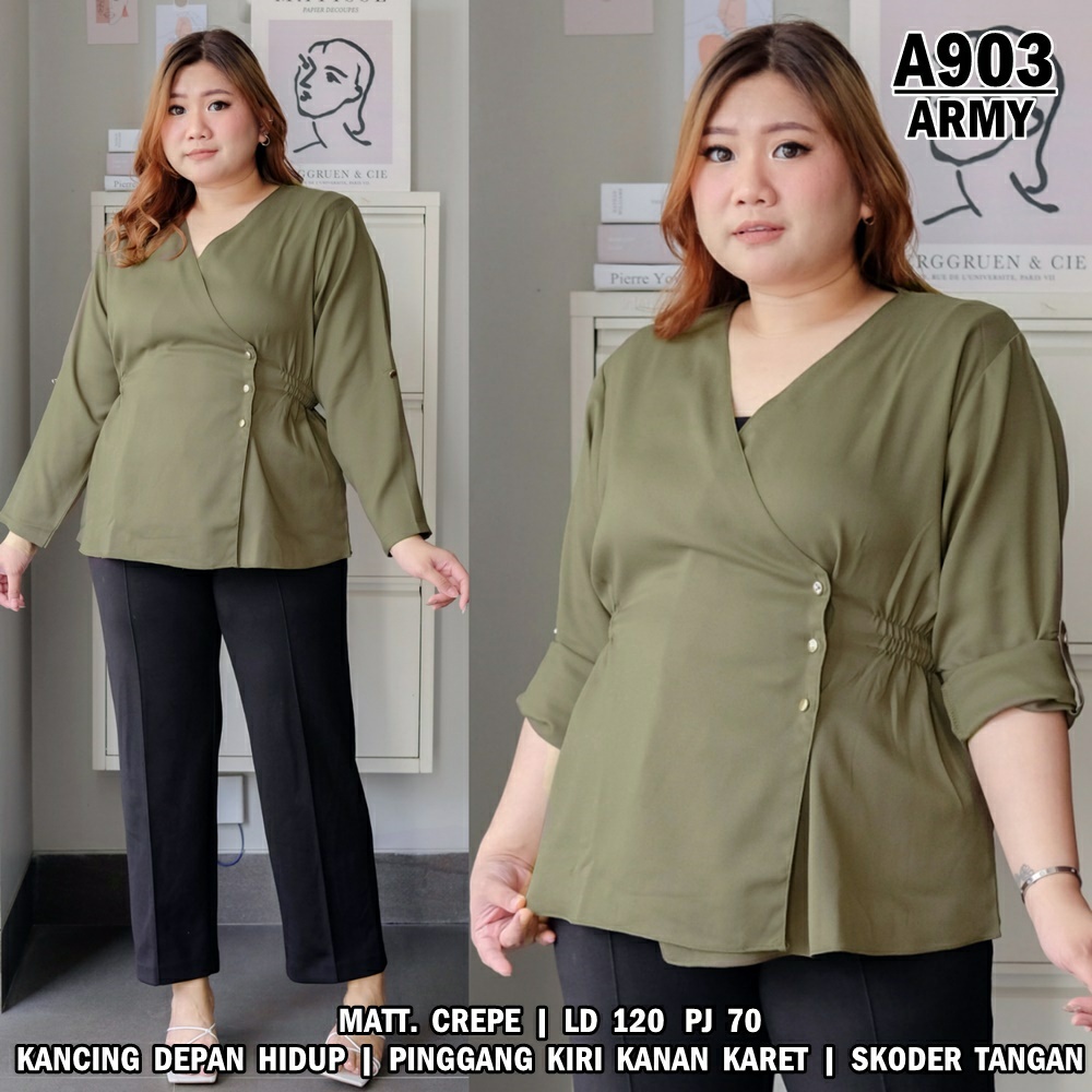 WSE390 - Blouse BIG SIZE XXXL Andin Blus JUMBO UK 3XL LD 120 CM PJ 70 CM