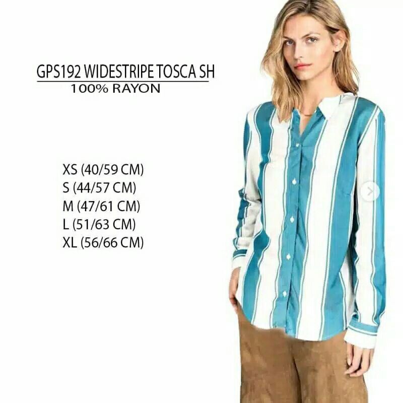 GAP Kemeja  Wanita Button Down Roll Sleve Shirt