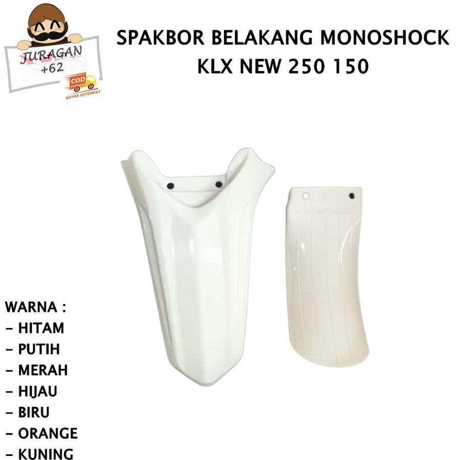 SPAKBOR SET KLX NEW 150 250 DTRACKER BELAKANG COVER LUMPUR MONOSHOCK D TRACKER