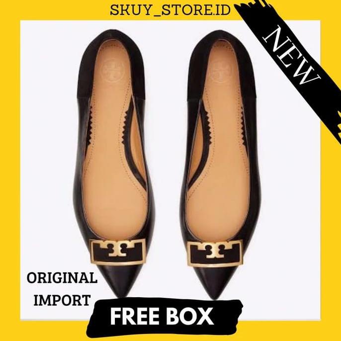SEPATU WANITA TORY BURCH FLATS BRANDED SHOES ORIGINAL IMPORT TB 06 Termurah