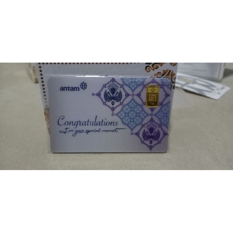 Emas Antam Gift Series Congratulations 1gr