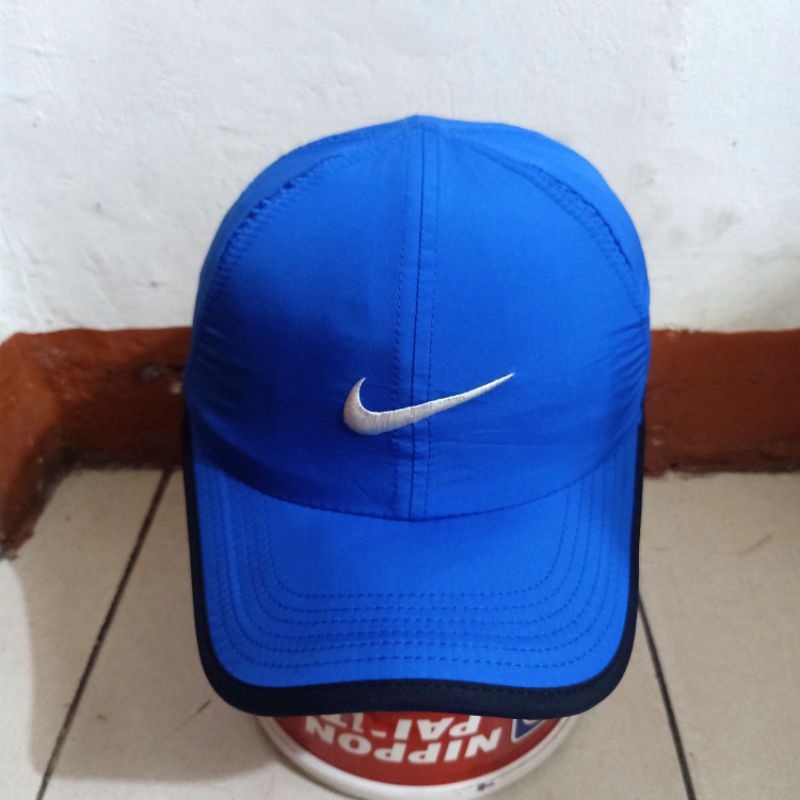 Topi Nike original biru second bekas