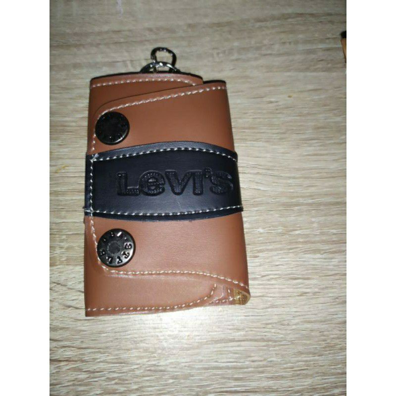 dompet stnk kulit sintetis / gantungan kunci stnk Levis Lois