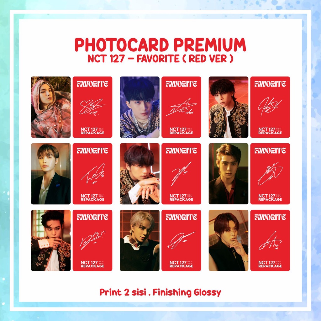 PHOTOCARD UNOFFICIAL NCT 127 - FAVORITE