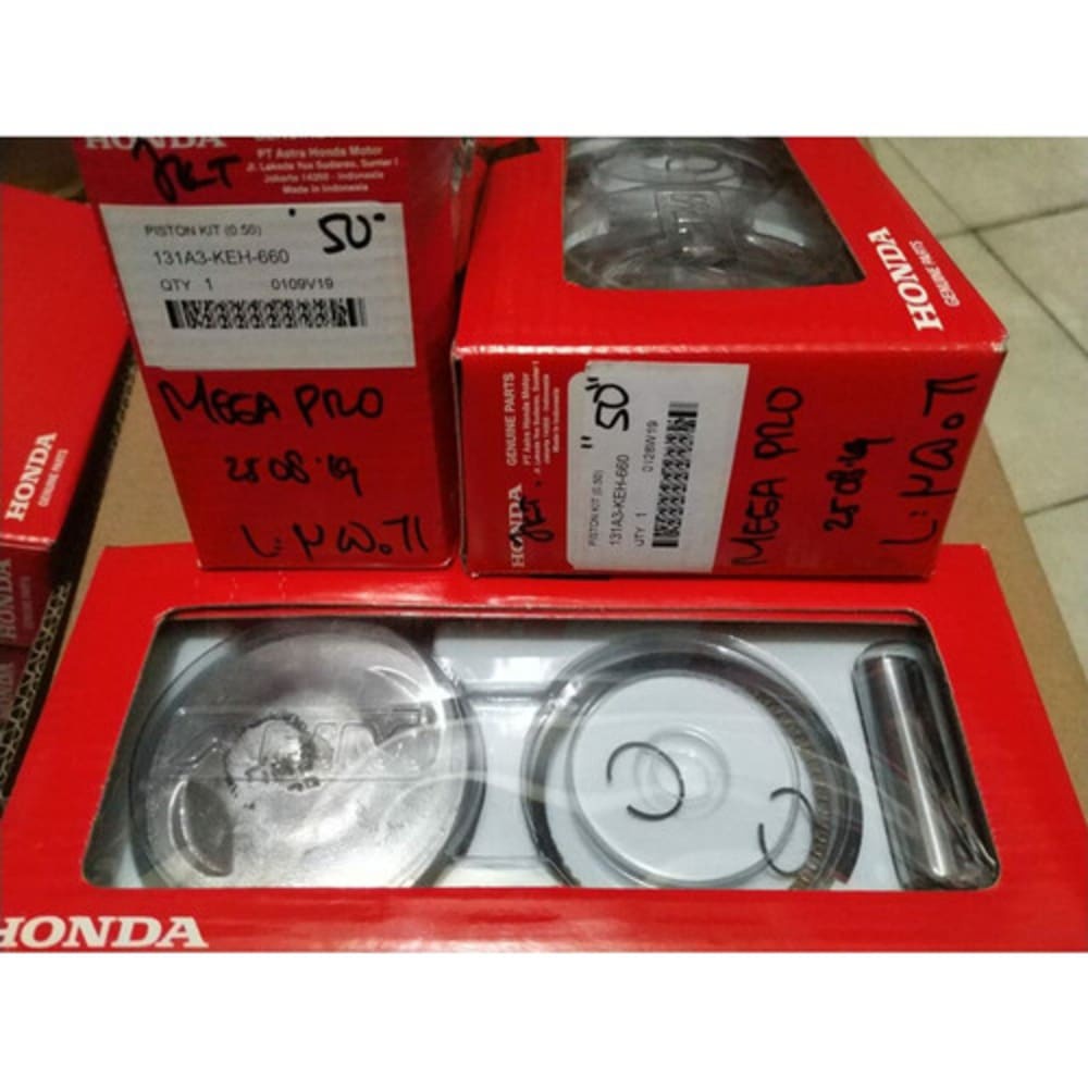 Piston Kit Seher Paket OS 0.50 - GL Pro Neotech MegaPro Lama Asli Honda 131A3KEH660