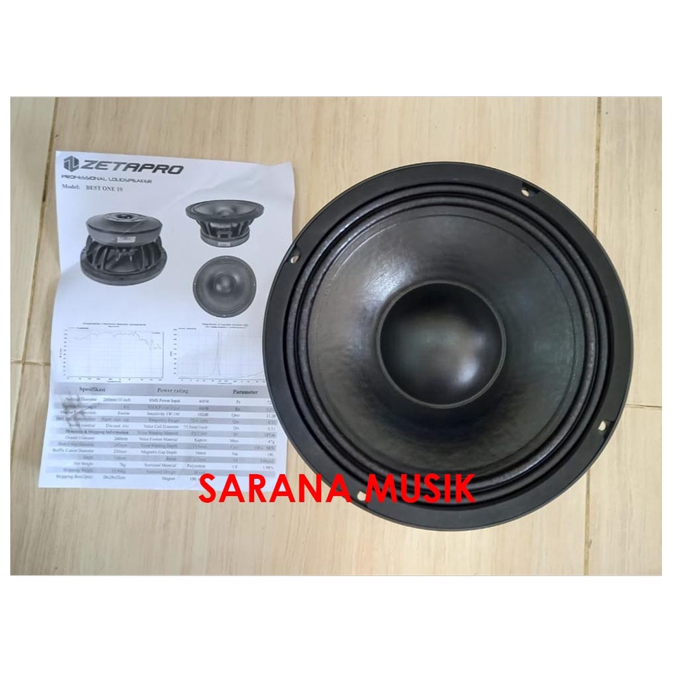 SPEAKER 10inch ZETAPRO BEST ONE 10 speker zetapro bestone 10