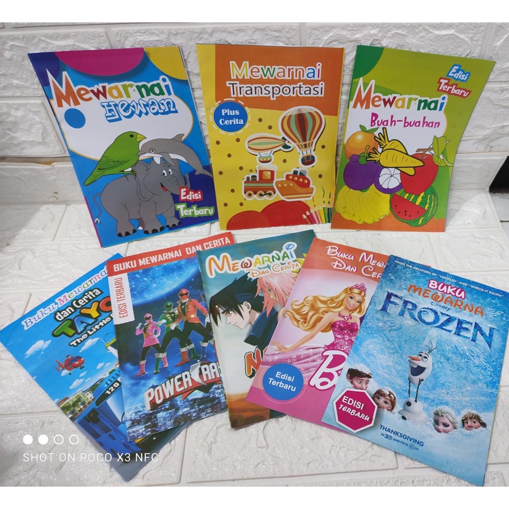 

BUKU MEWARNAI HEWAN DAN KARTUN/BUKU MEMBACA ISI 10 PCS TERMURAH