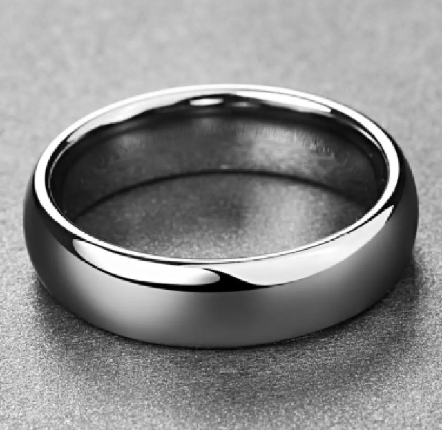 Cincin Pertunangan Tungsten Carbide Original Premium Quality Simple Minimalis