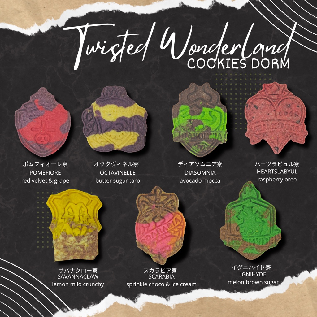 

TWISTED WONDERLAND COOKIES WYSMAN PREMIUM pomefiore ighnihyde octavinelle savannaclaw heartslabyul diasomnia scarabia