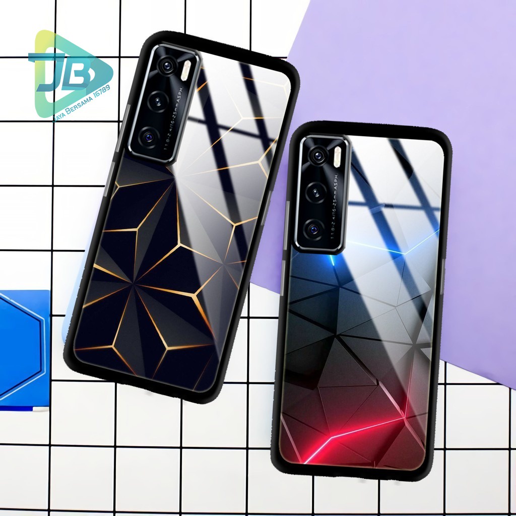 HARDCASE 2D GLOSSY ZIG ZAG LIGHT OPPO VIVO XIAOMI SAMSUNG REALME IPHONE ALL TYPE JB5696