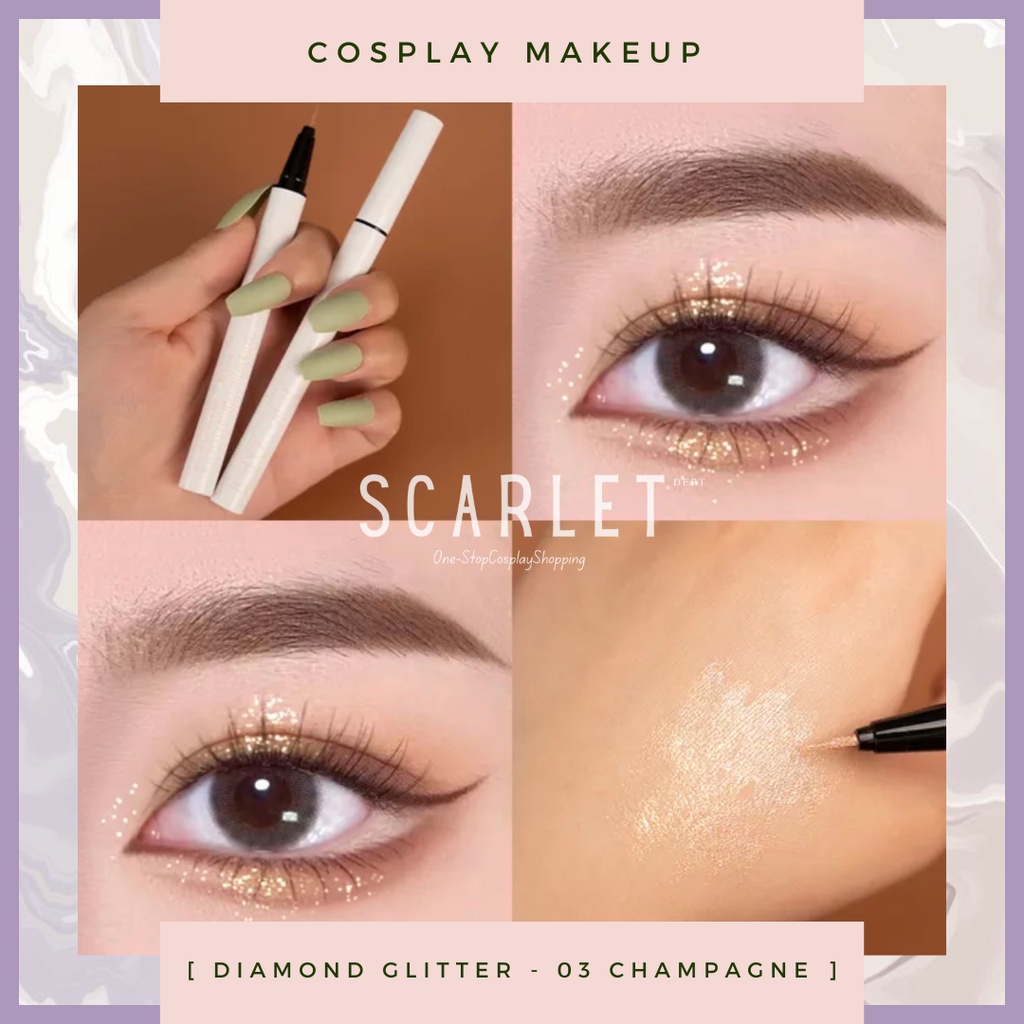 SCARLETDEPT || GUICAMI ( ギカミ ) -- Eyeliner Glitter Cosplay Makeup