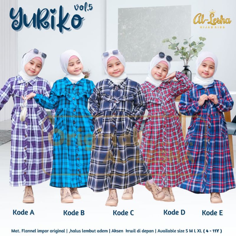 Gamis Anak Flanel Tebaru//Yuriko