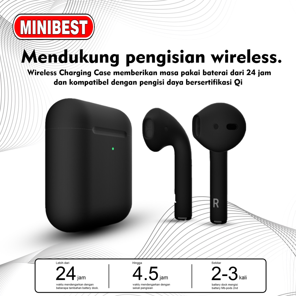 MINIBEST MB_Gen2 Black Edition Wireless Charging Case (Highest Version) By Minibest Indonesia