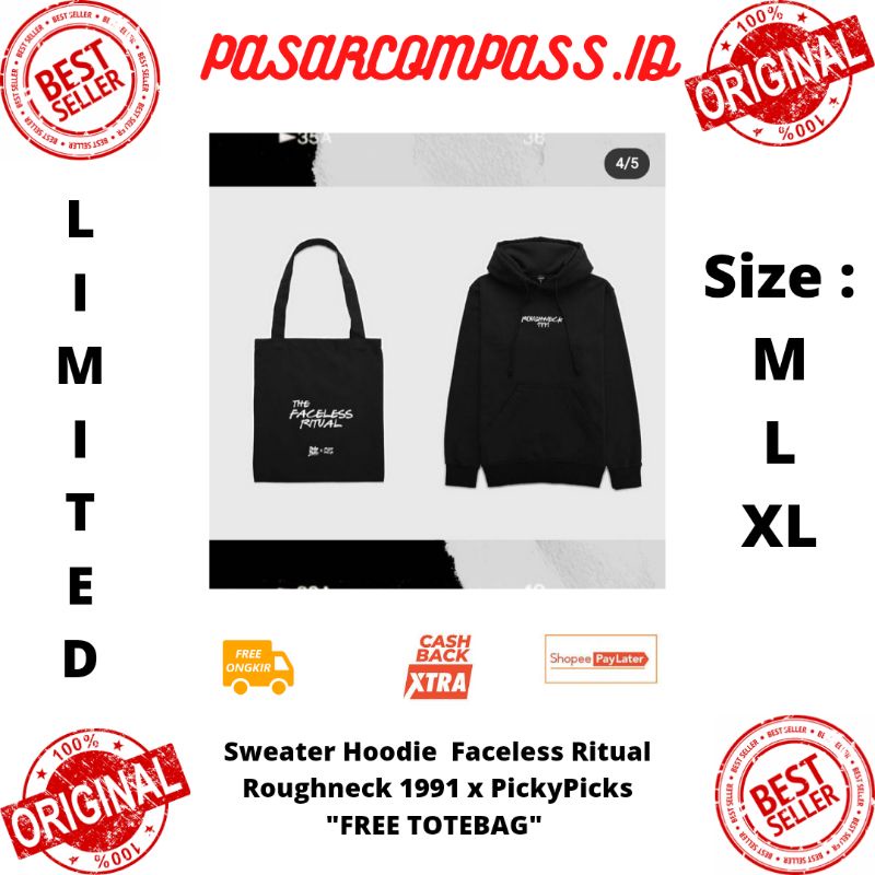 [READY STOCK]Sweater Hoodie Roughneck 1991 x Picky Picks "Faceless Ritual"