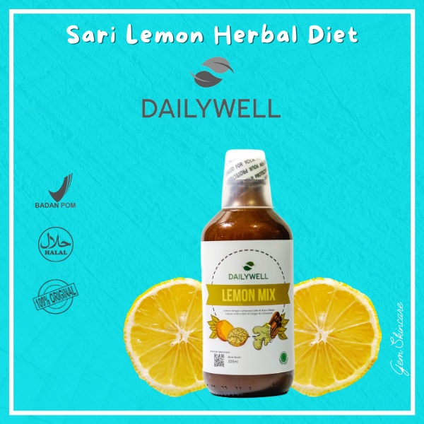 

Dailywell Lemon Mix Minuman Detox Sari Lemon Asli Murni Jamu Minuman Diet Herbal Detox Minuman Lemon Diet Daily Well Dailywell BPOM Original Minuman Ekstrak Lemon Asli