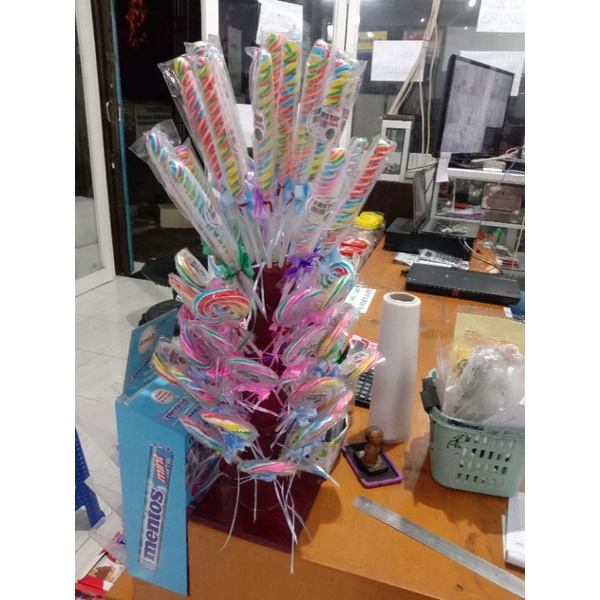 

displai permen loly pop