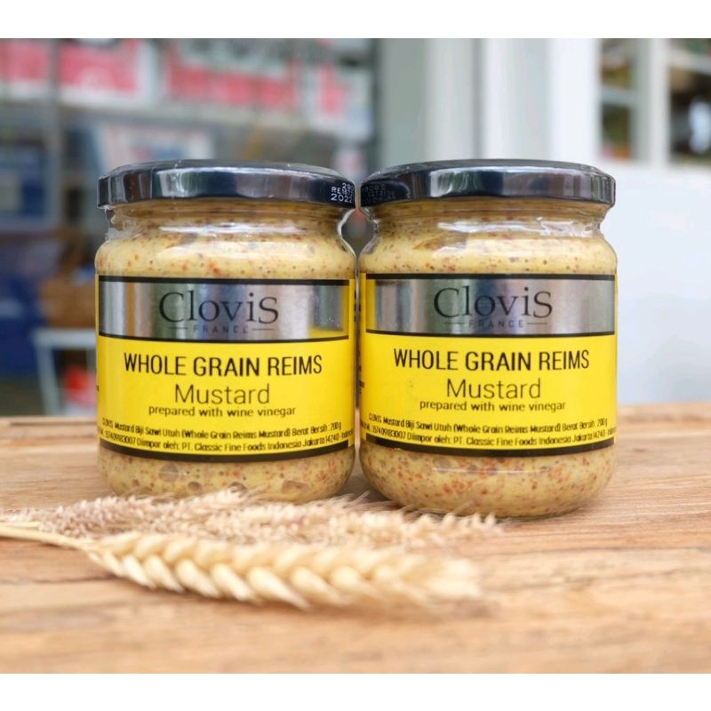 

Clovis Reims Wholegrain Mustard Whole Grain Bumbu Mustard