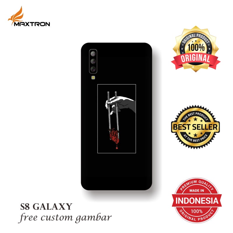GARSKIN/STICKER HANDPHONE MAXTRON S8 GALAXY CUSTOM