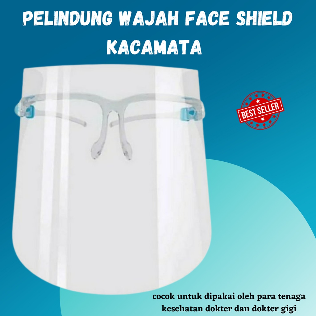 Face Shield Kacamata / Face Shield Nagita / Face Shield Kacamata Pelindung Wajah (Tanpa Box)