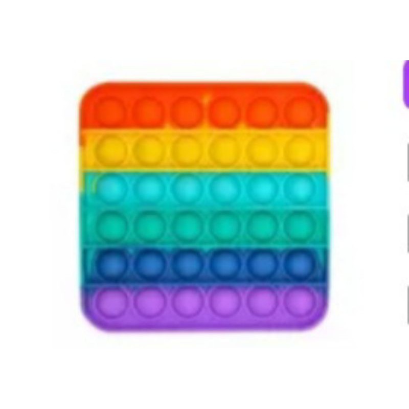 Jual pop it finger toys rainbow multi 