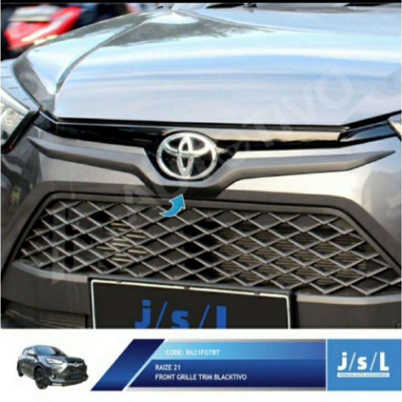 Front Grille Trim Toyota Raize 2021 List Grille Depan Hitam Doff