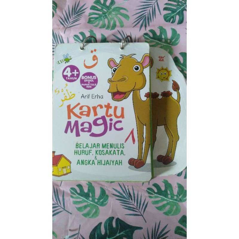 wipe clean ring flashcard : kartu magic huruf & angka hijaiyah