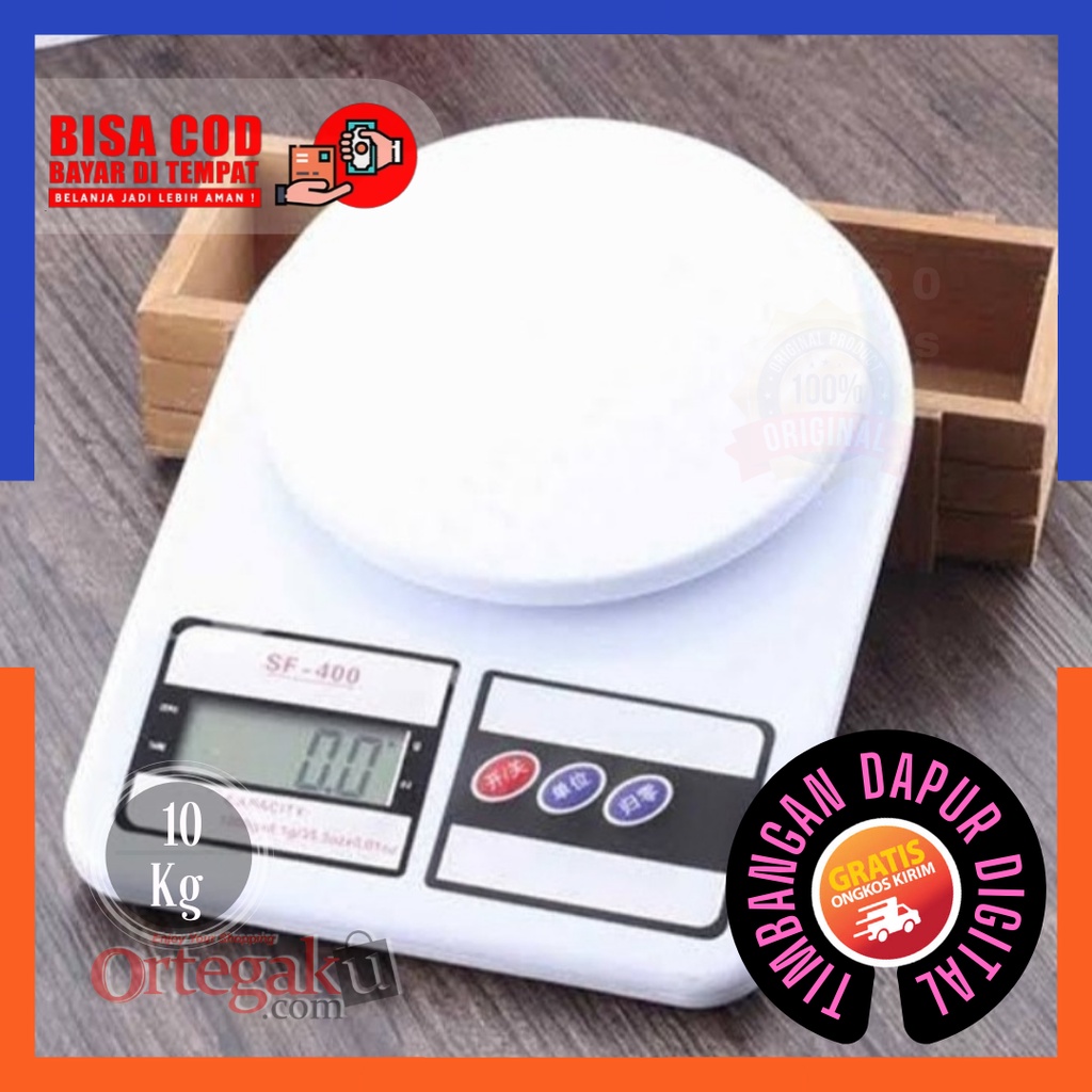 Timbangan Digital Dapur 10kg Murah Berkualitas | Timbangan Digital Buah Serbaguna Free Batre, Timban