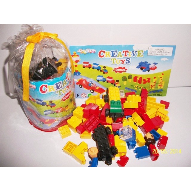 (PROMO) (PROMO) MAINAN LEGO BLOCK KECIL ISI 100 PCS ( ET )