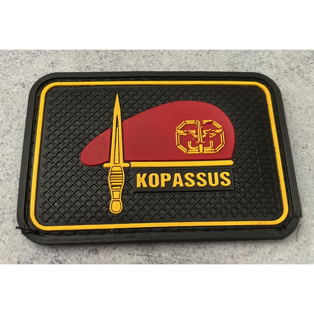 Patch Kopassus (Kotak) - Patch Velcro Kopassus - Prepetan