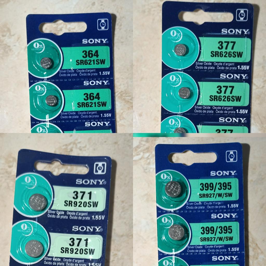 Baterai Sony 364 / SR621 SW ,377 / SR626SW ,371 / SR920SW ,399/395 / SR927SW Batre Jam Tangan