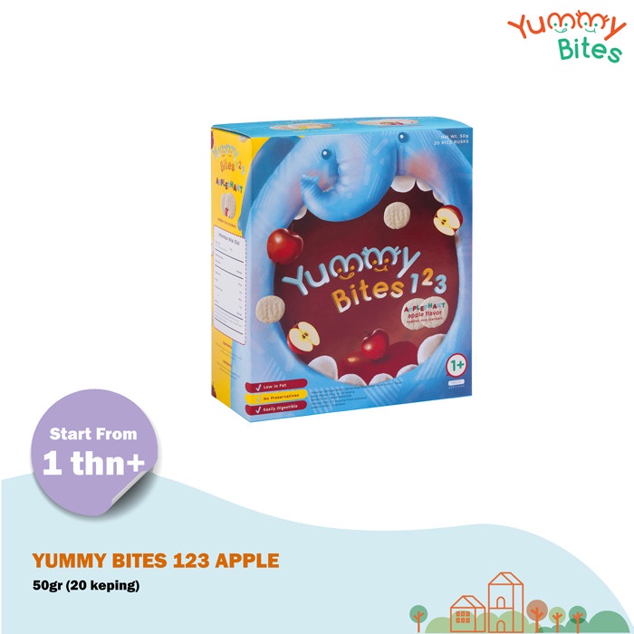 Yummy Bites 123, Apple 50gr