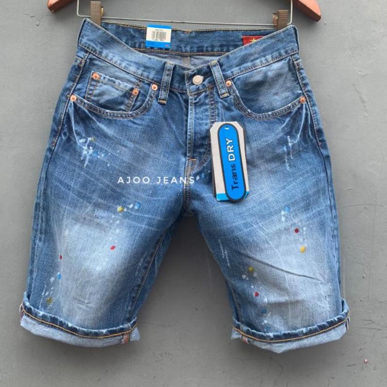 "PLN.02Jn22g" Celana Pendek Import Pria 501 Bercak Fashion Made In Vietnam 🇻🇳Dan