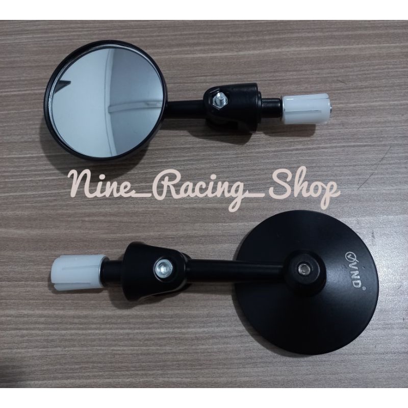 Spion Jalu Bulat Lipat End Bar VND Kaca Cembung Universal