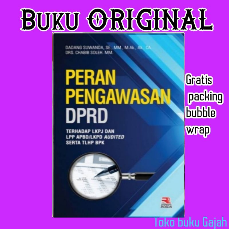 

BUKU peran pengawasan DPRD by dadang suwanda rosda ORIGINAL