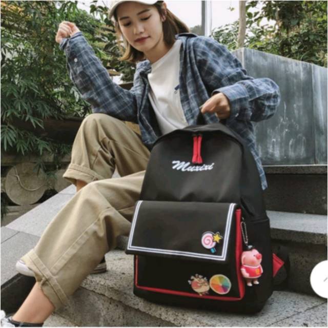 Ransel Wanita Kasual Tahan Air Ransel Perkotaan Oxford Tas Punggung Orangtua-anak Tas Sekolah Remaja Ransel Sekolah Kuning Anak Perempuan