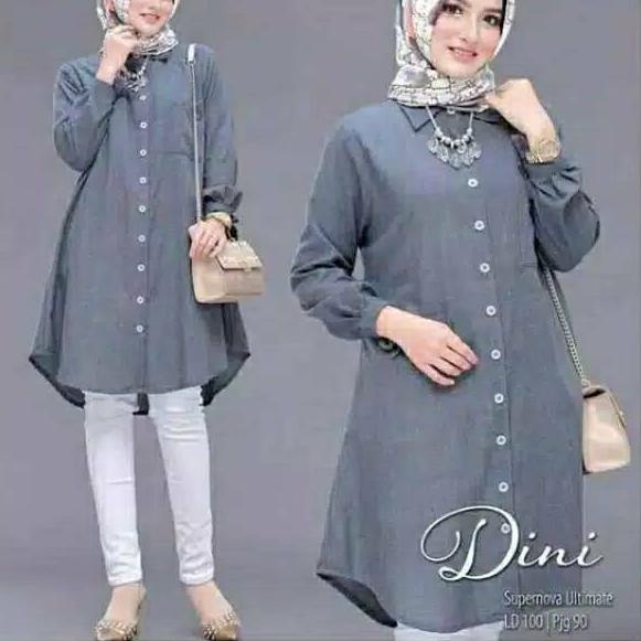 Model Baru Dini Tunik TunikAtasanwanita Atasantunik Bajutunik 961WL KE T7H2 Atasan Wanita Tunik ン