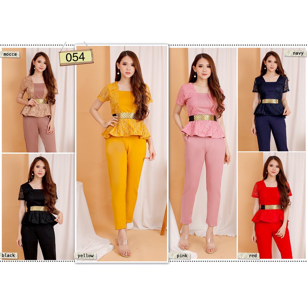 #fashion wanita #054 , STELAN SCUBA IMPORT PREMIUM KOMBINASI BRUKAT GLITER FREE BELT