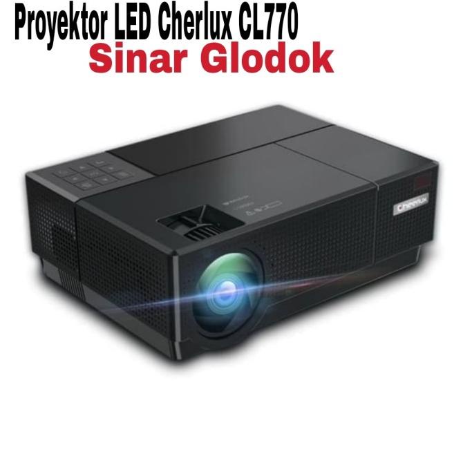 PROYEKTOR LED CHERLUX CL770 + TV TUNER_4.000 LUMENS_FULL HD
