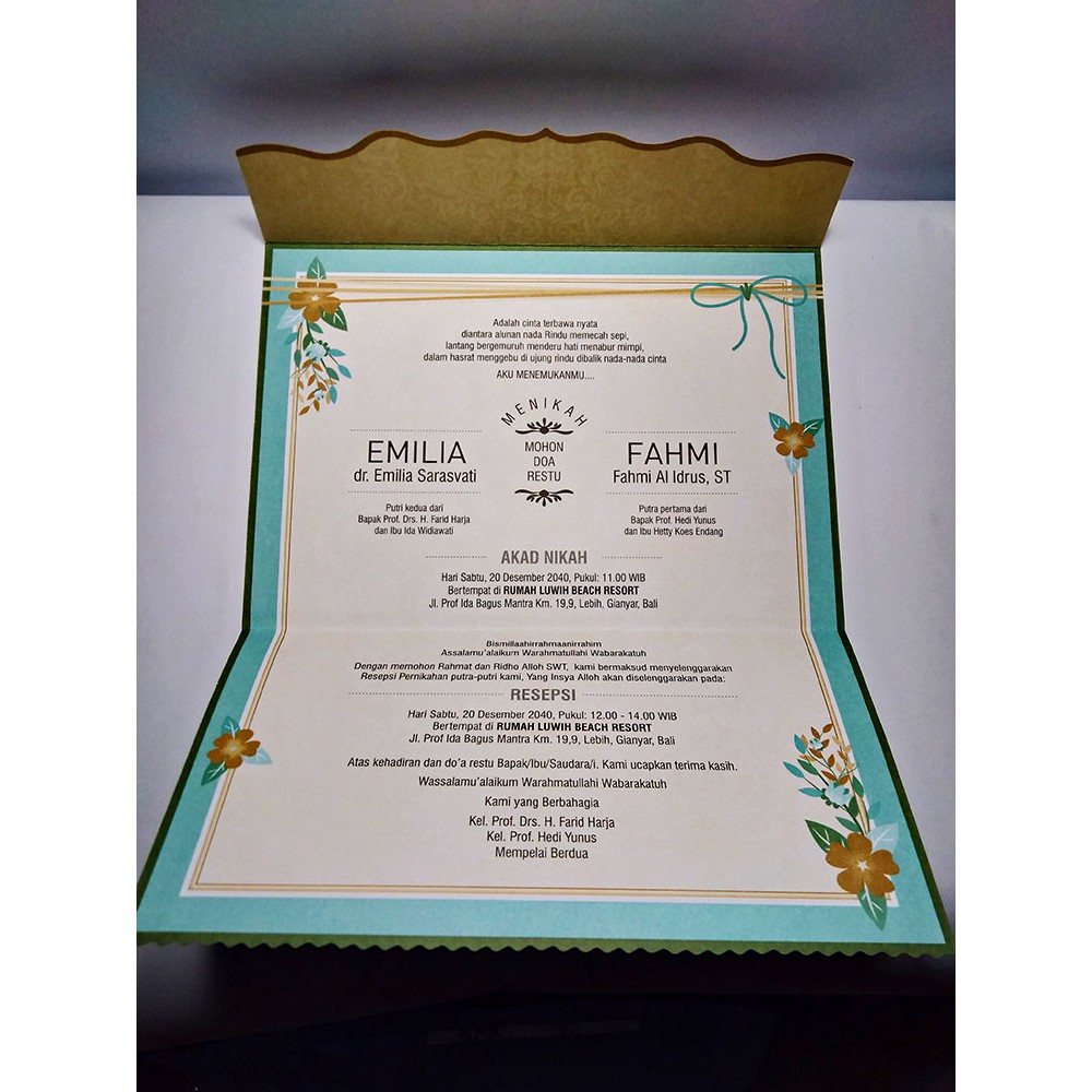 Undangan Pernikahan Murah Lucu Unik Proses Cepat Banyak Bonusnya Modern Blangko Mille 7 Shopee Indonesia