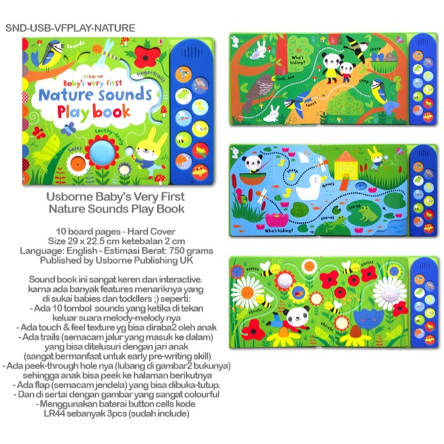Usborne nature sounds play book