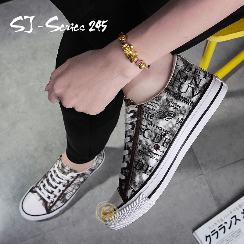 [Mon.A] Sepatu Sneakers Pria Trendy Casual Kualitas Import Premium - 245