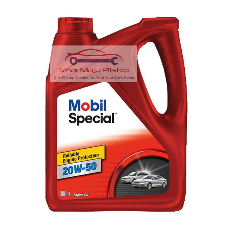 Sale Exxon Mobil Special Sae 20W-50 - Pelumas Oli Mesin Mobil 4 Liter Original Made In Singapore