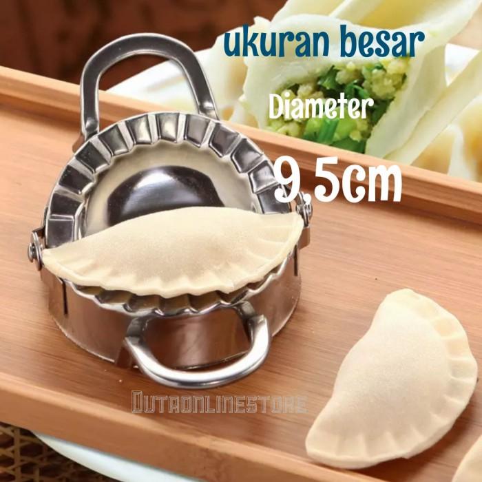 Amanahhouse Cetakan Dumpling Maker Pastel Pangsit Gyoza Wonton Stainless Besar