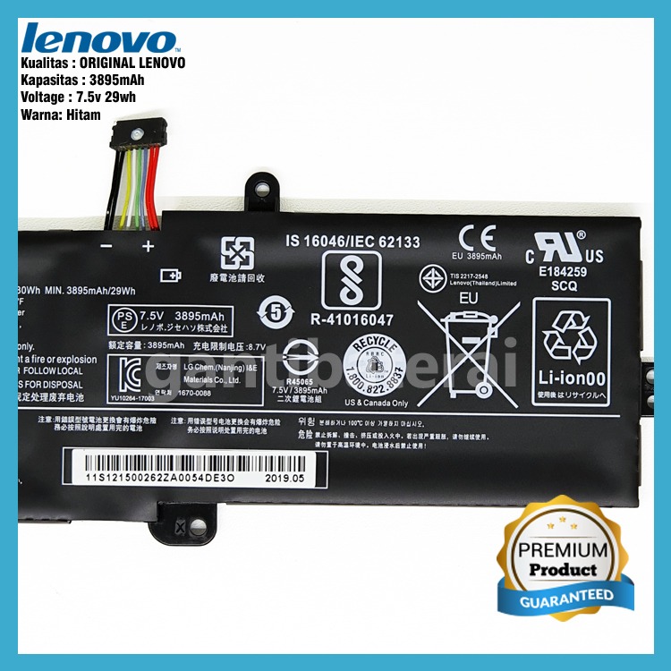 Baterai Lenovo 320-14AST 320-15IAP 320-15AST 320-15ABR 330-14IGM