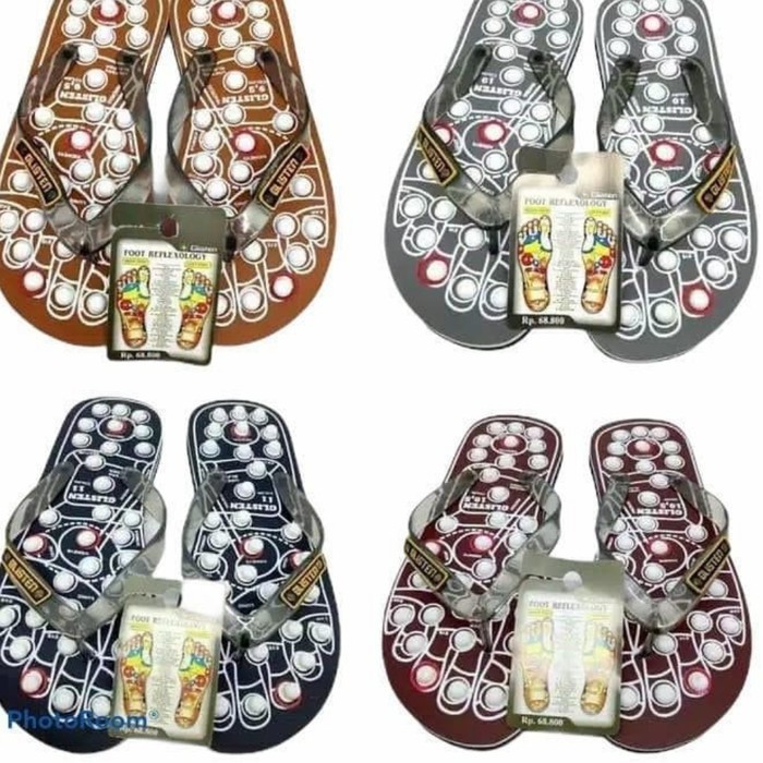 Promo Terbatas - Sandal Kesehatan Sandal Terapi Sandal Glisten Swiss Sandal Refleksi