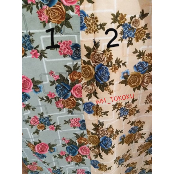KAIN BLUDRU BUNGA/MOTIF BUNGA/KAIN SOFA BLUDRU
